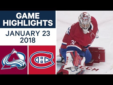 Video: NHL game in 4 minutes: Avalanche vs. Canadiens