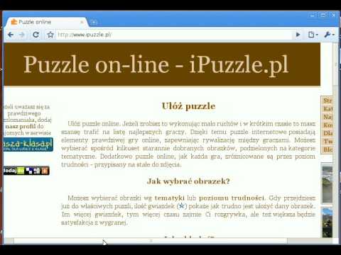Watch 'Internetowe puzzle ze zdjęcia'