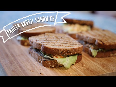 Paneer Bhurji Sandwich | Delicious Snack / Tiffin Recipe | Kiddie’s Corner With Anushruti