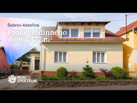 Video Prostorný rodinný dům se zahradou a garáží v Šebrově