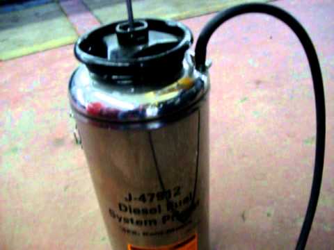 how to bleed a diesel engine fuel system