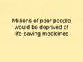 Novartis threatens access to medicines for millions