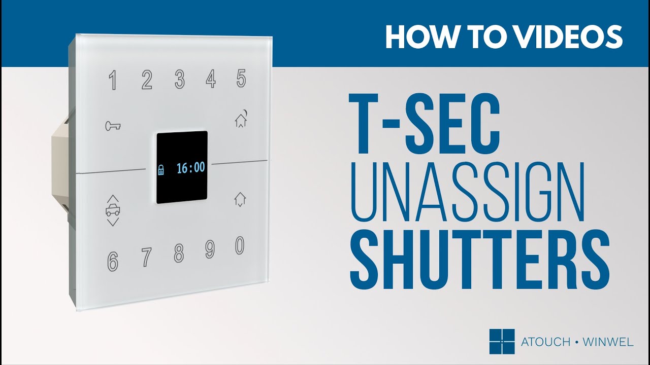 T-SEC - Como cancelar a atribuição dos estores