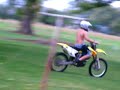 a montage of video clips of me ridin my dirtbike