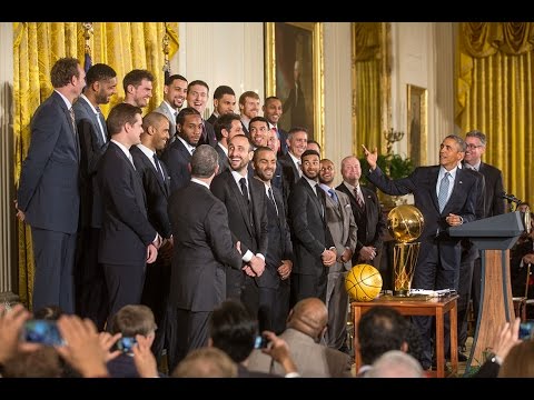 The 2014 NBA Champion San Antonio Spurs Visit the White House