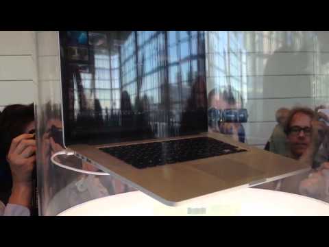 WWDC 2012cnet tv - New slim MacBook Pro.