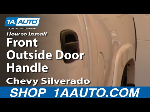 How To Install Replace Broken Front Outside Door Handle Chevy Silverado GMC Sierra 99-02 1AAuto.com