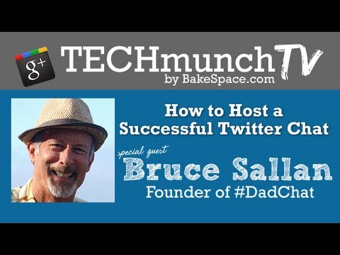How to Host a Successful Twitter Chat with Bruce Sallan, Founder of #dadchat on #TechmunchTV