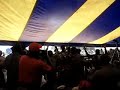 LRA peace delegation dancing with Acholi leaders
