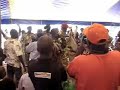 LRA peace delegation dancing with Acholi leaders