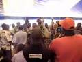 LRA peace delegation dancing with Acholi leaders