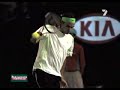 Roger Federer - Slow Motion Topspin Backhand Closeup
