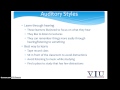 SED Minute Lecture Series -Learning Styles SED Minute Lecture Series -Learning Styles