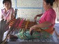 Lombok - Hand weaving in Sukarara