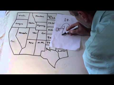 United States - How to remember the 50 United States of America Geographically.