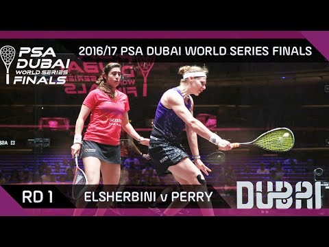 Squash: El Sherbini v Perry - Rd 1 - PSA Dubai World Series Finals 2016/17