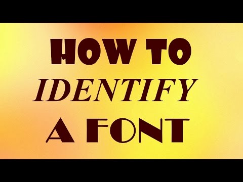 how to discover font from image