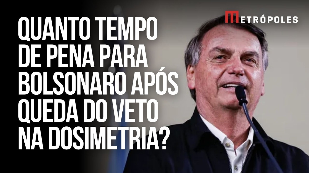 Com queda do veto na dosimetria, relator estima nova pena de Bolsonaro