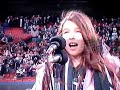 Victoria Cuomo sings the National Anthem for the NY Jets
