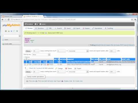 PHP Tutorials: Register & Login (Part 15): User Settings (Part 3)_Php,Java,SQL,Html szoftverfejleszt�knek. Heti legjobbak