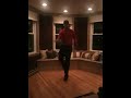 Tiger woods dancing to thriller