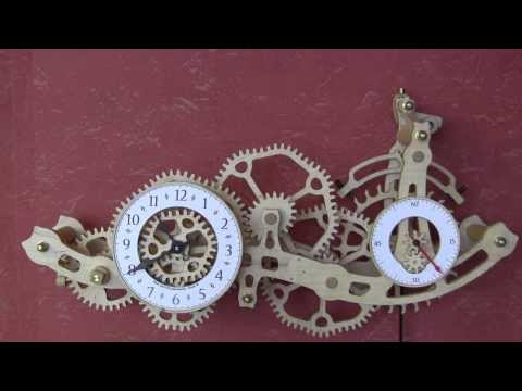 Brian Law - This clock started really as a challenge to see if I could design a couple of elliptical gears to mesh together, that worked out pretty well, so I started to...