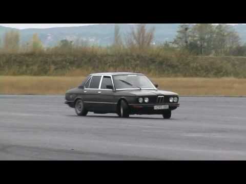 BMW E12 - My first steps in drift. Hungary, Tököl.