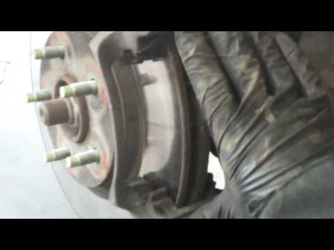 Front brake pad replacement 2008 Saturn Aura brakes pads Install Remove Replace