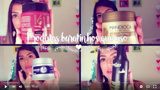 Produtos baratinhos que uso no cabelo