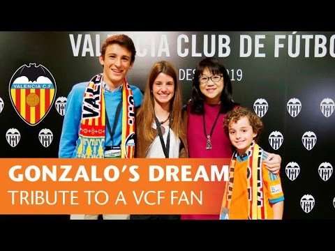 Gonzalo's dream. Surprise tribute to Valencia CF fan from Malaga