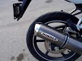 CBR 125R with a Hindle muffler CBR 125R with a Hindle muffler