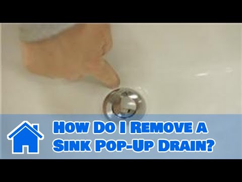 how to remove sink strainer lock nut