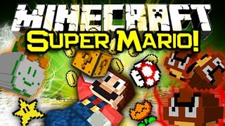 Minecraft SUPER MARIO MOD Spotlight! - Mario Mobs&More! (Minecraft Mod Showcase)