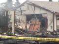 Video of a house that was destroyed during a natural gas explosion in the city of Rancho Cordova.