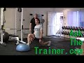 BOSU Push-back 2x Lunges Reverse Lunge Legs Butt Exercises