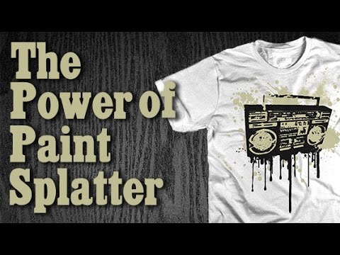 how to splatter paint a t-shirt