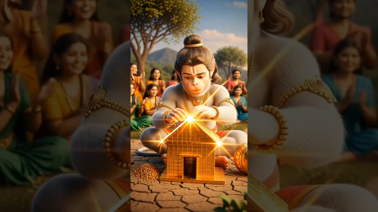 Made the Best Hut? Hanuman or Demon 🏠#ai #video #hanuman #shorts