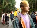 Ankunft der Demo vor dem Lager Bramsche-Hesepe Karawane 2007