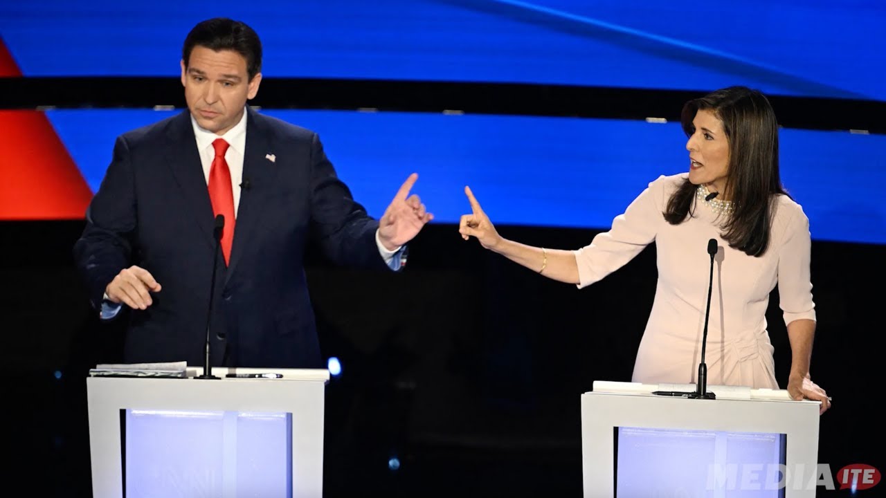 Thumbnail for Nikki Haley and Ron DeSantis Clash in Top 3 Moments of Fiery GOP Debate
