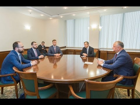 Igor Dodon a avut o întrevedere cu un grup de manageri ai companiei „Yandex”