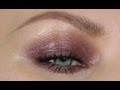 PLUM GLOSSY SPARKLE EYES MAKE-UP TUTORIAL