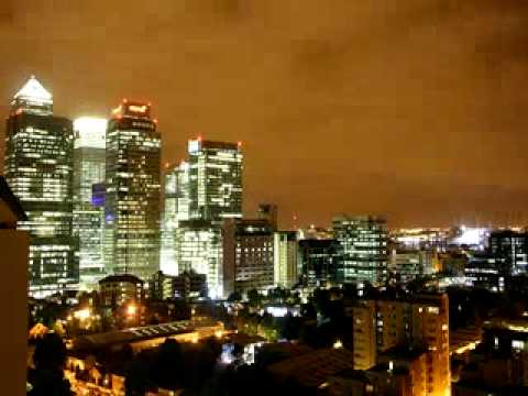 London skyline time-lapse