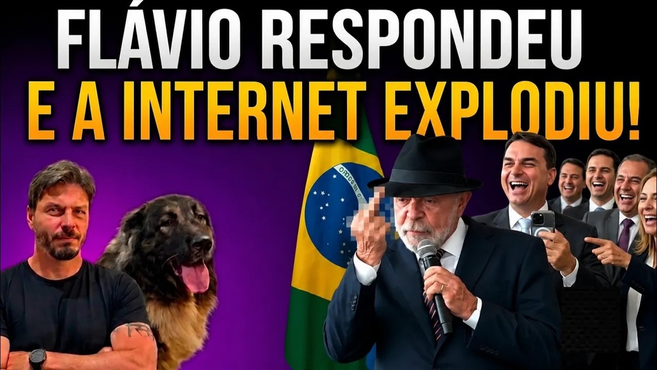 LULA MOSTRA O DEDO DO MEIO E RESPOSTA DE FLÁVIO LEVA A INTERNET À LOUCURA!