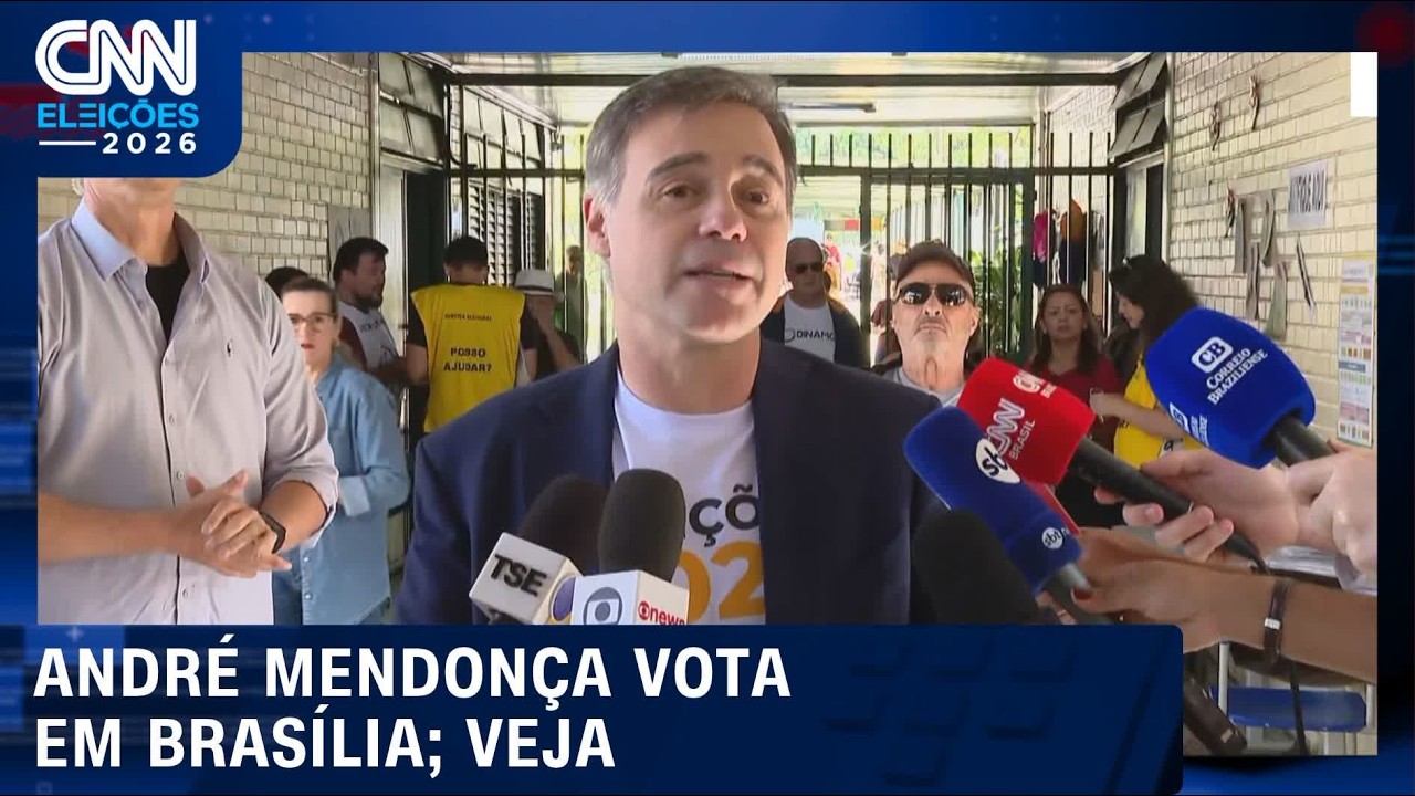 Ministro André Mendonça vota em Brasília; veja momento | CNN ELEIÇÕES