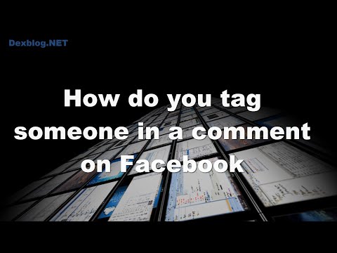 how to tag someone in a facebook post