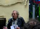 jack hirschman and lawrence ferlinghetti help kick off the weekend-long festival.

i wish that guy in front of me would've moved...or at least stayed still.