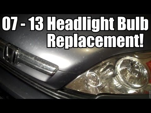 2007 – 2013 Honda CR-V Headlight Bulb Replacement