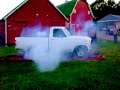 Ford 351c 4v powered F100 doing a burnout