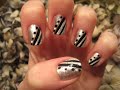 New Years Night on the Town Nail Tutorial - Entry for 3TanjaJ3's New Years Giveaway