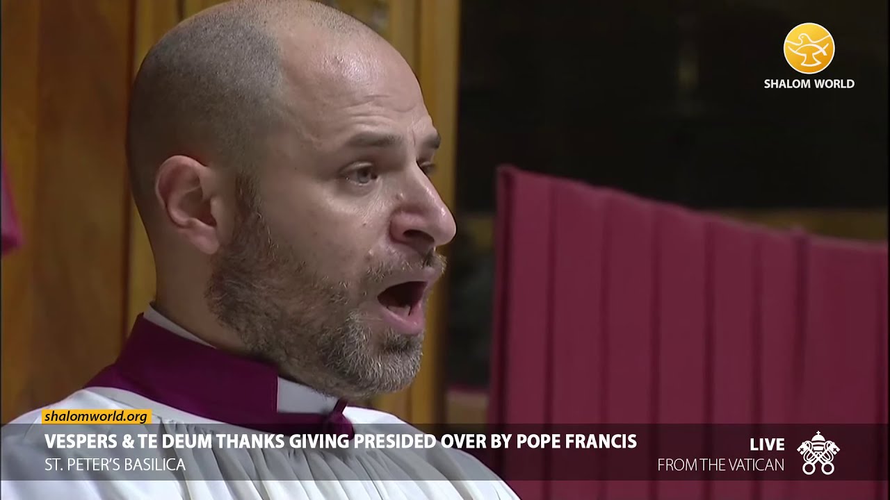 Vespers & Te Deum Thanksgiving 31st December 2020 Presided over by Pope Francis